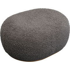 Скамья Pebble Boucle Grey 81 см