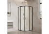 Aquatek AQ.RO.090.1BL AQ.RO.090.1BL Душевой уголок 1/4 круга, двери раздвижные 900x900x2000, профиль черный, стекло прозрачное 6мм
