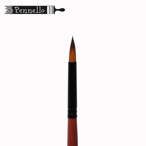 кисть Pennello синтетика круглая №12 короткая ручка