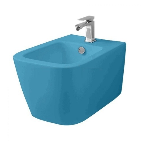 ArtCeram A16 ASB001 38 00 Биде подвесное, цвет: голубой