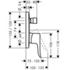 Hansgrohe Metris 31454000 Смеситель встраиваемый на 2 потребителя