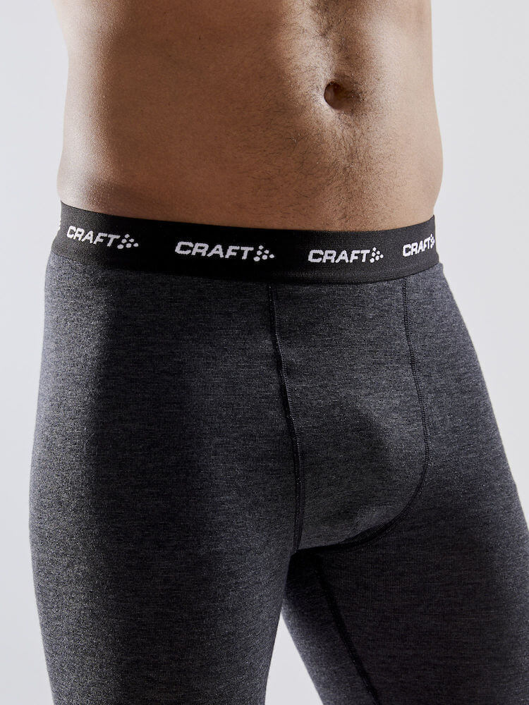 Craft Core Wool Merino комплект термобелья мужской black melange - 7