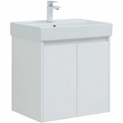 Aquanet Nova Lite 302523 Тумба с раковиной, цвет: белый глянец