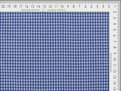 Ткань UNI CHECK SML-1 BLUE