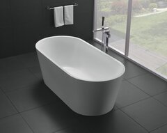 BelBagno BB71-1600 Отдельностоящая акриловая ванна в комплекте со сливом-переливом, 160x75, цвет: белый фото
