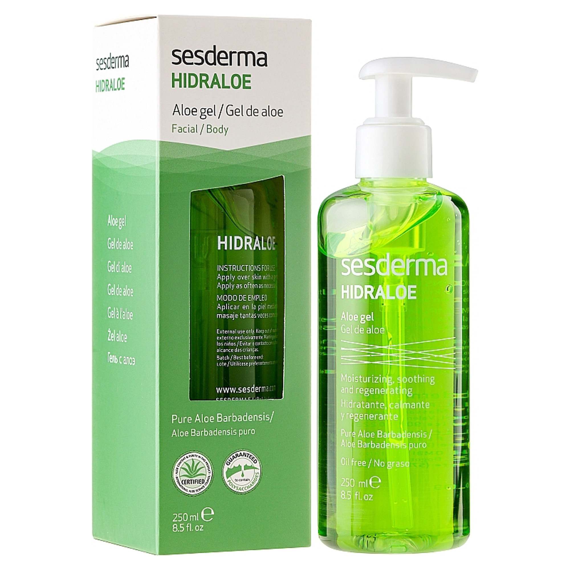 Алоэ гель SESDERMA Hidraloe Aloe Gel 250мл