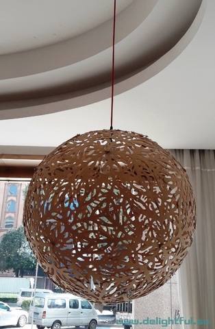 люстра Flax 1  Pendant Light - Natural By David Trubridge, from David Trubridge