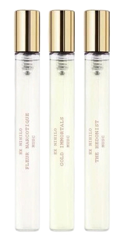 Ex Nihilo - Fleur Narcotique Musc, Gold Immortals Musc, The Hedonist Musc