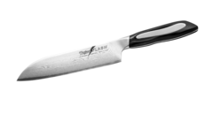 Фото Нож Сантоку Tojiro Flash, FF-SA180, сталь VG-10, чёрный, в картонной коробке