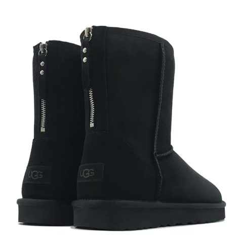 Ugg Mens Classic Short Zip II Black