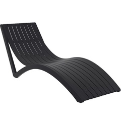 Лежак пластиковый Siesta Contract Black