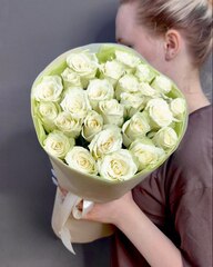 Букет из 25 роз сорта "Атена" (Кения 40 см)
