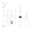 Decor Walther Bar 0856800 Туалетный ершик, цвет: хром