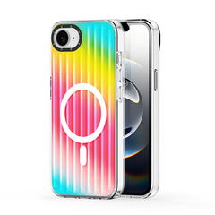 Усиленный прозрачный чехол (Gradient Rainbow) с поддержкой MagSafe от Dux Ducis для iPhone 16e и 17e, серия Zest Series Case