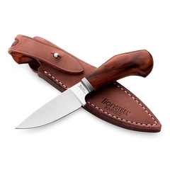 Фото Нож с фиксированным клинком LionSteel Willy, сталь М390, рукоять дерево Santos