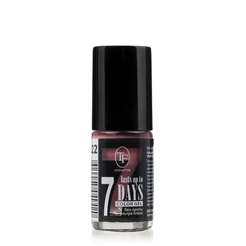 TF Лак для ногтей COLOR GEL  тон 222  Pink wood/Розовое дерево  8мл