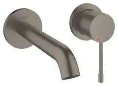 Внешняя часть смесителя для ванны GROHE Essence с переключателем на 3 положения, темный графит матовый (29192AL1)