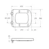 BelBagno Aurora BB8604SC Сиденье дюропластовое с металлическим креплением, с механизмом Soft Close, цвет: белый