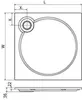 Cezares TRAY-S-A-80-56-W Душевой поддон