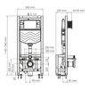 WasserKRAFT Dill 61TLT.010.ME.RG03 Инсталляция для унитаза с клавишей