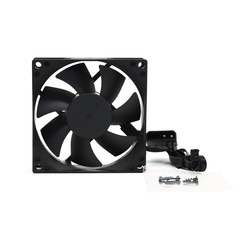 Вентилятор BaseTech V2, 80мм, 3-pin+Molex, черный, Bulk, 2400rpm, 46.2CFM, 22дБ (BT-F80X25-3PBV2)