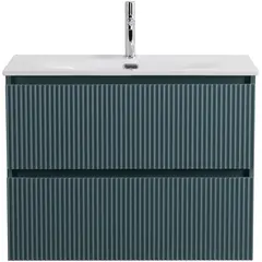 BelBagno UNO-MINI-700-2C-SO-AO База под раковину подвесная с фрезерованными ручками по всей длине фасада с двумя выкатн. ящ.,Голубой Мат.,700x395x608 фото