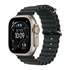 Умные часы Apple Watch Ultra 3 (2025) GPS + Cellular, 49mm, Natural Titanium Case with Black Ocean Band