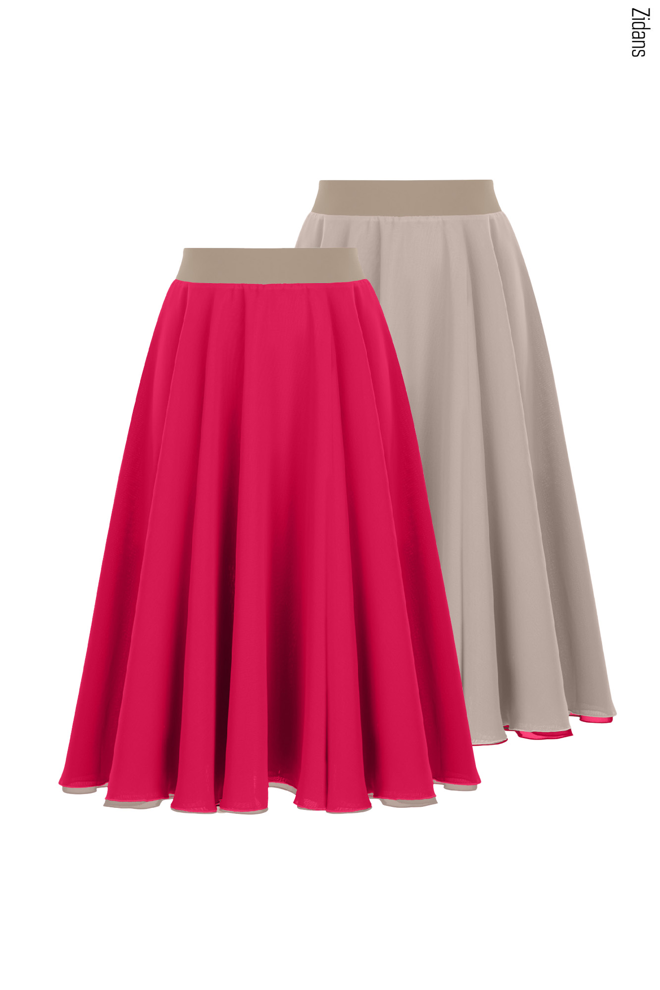 Two-sided rehearsal skirt | halva-varenye