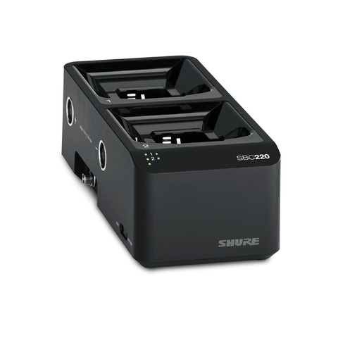 Двухпортовая сетевая зарядная док-станция для аккумуляторов SB900A Shure SBC220