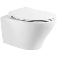 BelBagno Acqua BB340CHR/BB2020SC Унитаз подвесной безободковый, цвет: белый фото