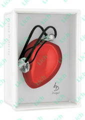 Красное виброяичко с кристаллом Swarovski EggXitting, 3.8 см