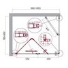 BelBagno Albano ALBANO-ASH-1-70/80-C-CR Душевой уголок, 70x80, цвет: хром
