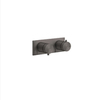Gessi 316 54032#707 Термостатический смеситель, с подключением на 3/4”, фильтр, на 1 источник (внешняя часть), цвет: brushed black metal pvd