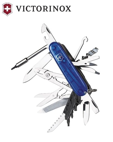 Нож складной Victorinox CyberTool 41, 91 mm, Translucent Blue (1.7775.T2)