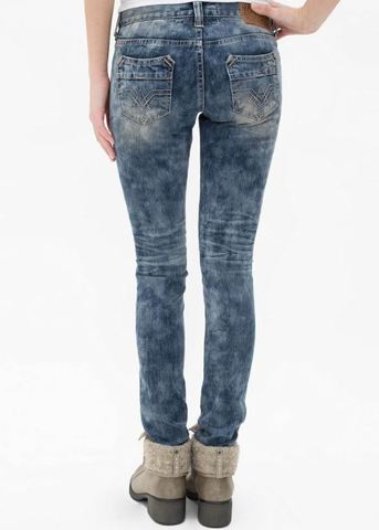 Affliction | Джинсы женские Raquel Skinny Stretch Jean 111SK077 сзади