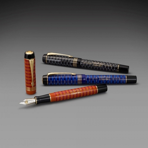 Ручка перьевая Parker Duofold 100th Anniversary LE, Black GT, M (2123546)