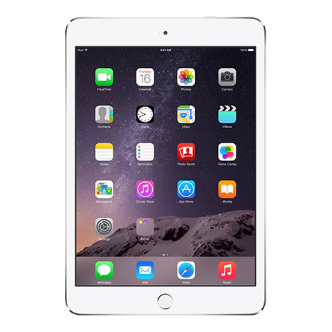 iPad mini 3 Wi-Fi + Cellular 64Gb Silver - Серебристый