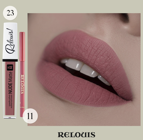 Nude Matte Complimenti! Relouis Помада губная жидкая матовая тон 23 Relouis — фото 5
