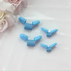 Пружина-стоппер 22 мм (Bead Stopper), цвет голубой, 2 штуки, И047