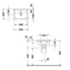 Duravit Starck 3 865170000 Полупьедестал для раковин (030050,075045,030160,030155) 165х240 мм, цвет белый