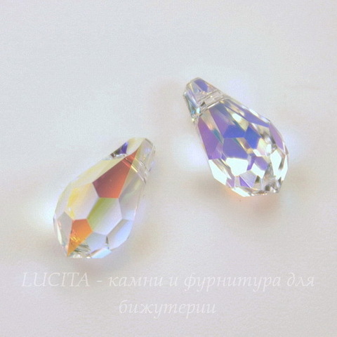 6000 Подвеска Сваровски Drop Crystal AB (11х5,5 мм)
