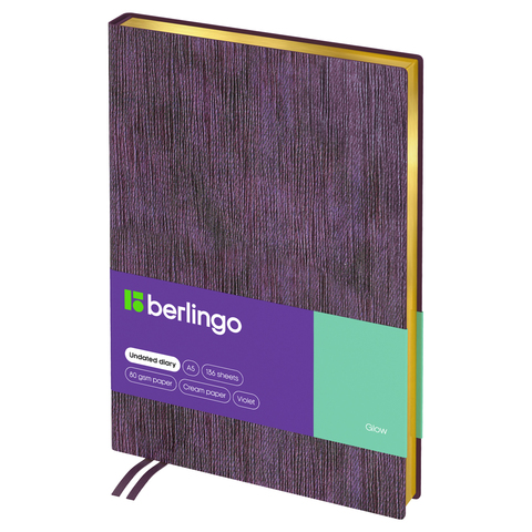 Ежедневник недатированный, А5, 136л., кожзам, Berlingo 