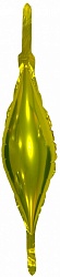 Шар К 6''/15 см, Мини-ромб, с хвостиками, Золото, 5 шт.