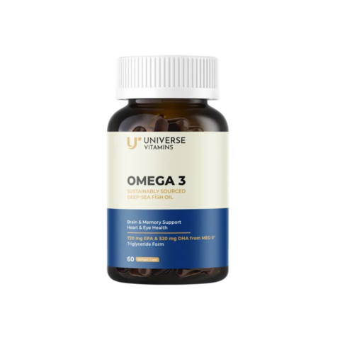 Омега-3 DSM - 60 желатиновых капсул, Universe Pharma