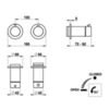 Gessi Ingranaggio 63331#031 Встраиваемый термостат для душа, с 1 выходом, (внешние части), цвет: хром