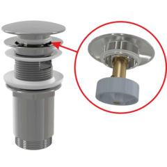 Alcaplast A392C Водослив для умывальника click/clack 5/4