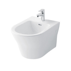 TOTO MH BW10045G1#XW Биде 400x550x310мм, подвесное , с 1 отв.под смеситель, с переливом, CeFiONtect, цвет: белый фото