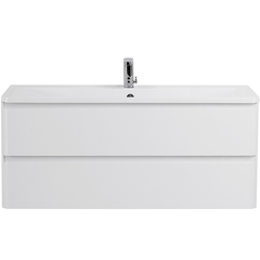 BelBagno Albano ALBANO-1200-2C-SO-BL Тумба под раковину подвесная, 120x45.5, цвет: белый фото