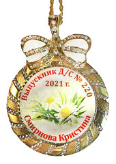 Медаль со стразами 