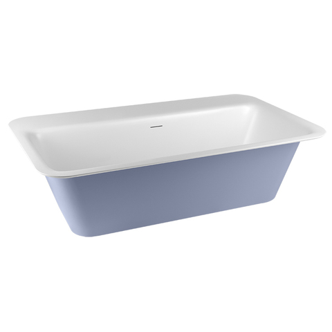 Gessi Rettangolo 37592#800 Ванна отдельностоящая/встраиваемая 180х95см, цвет: матовый белый/RAL